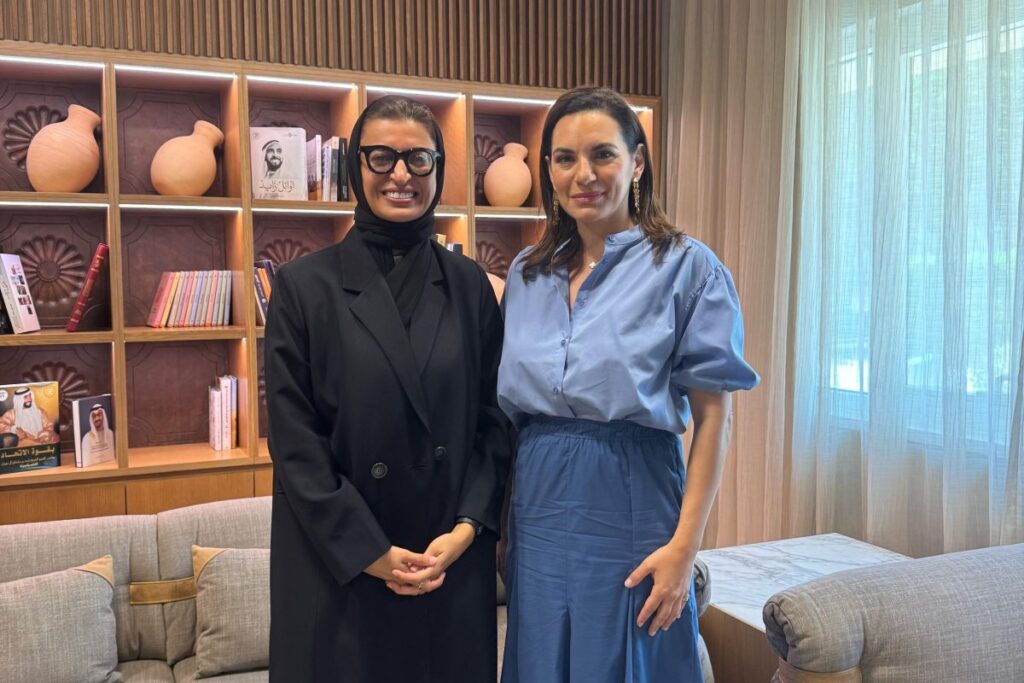 Kefalogianni meets with Minister of State at the UAE Ministry of Foreign Affairs, Noura Al Kaabi 3 KEFFFALOGIANNI